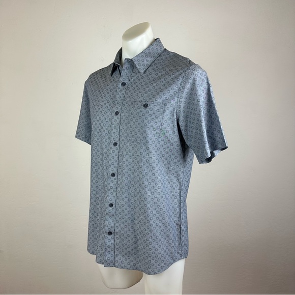 Travis Mathew Reverse-Patterned Button-Down Shirt - Picture 7 of 9